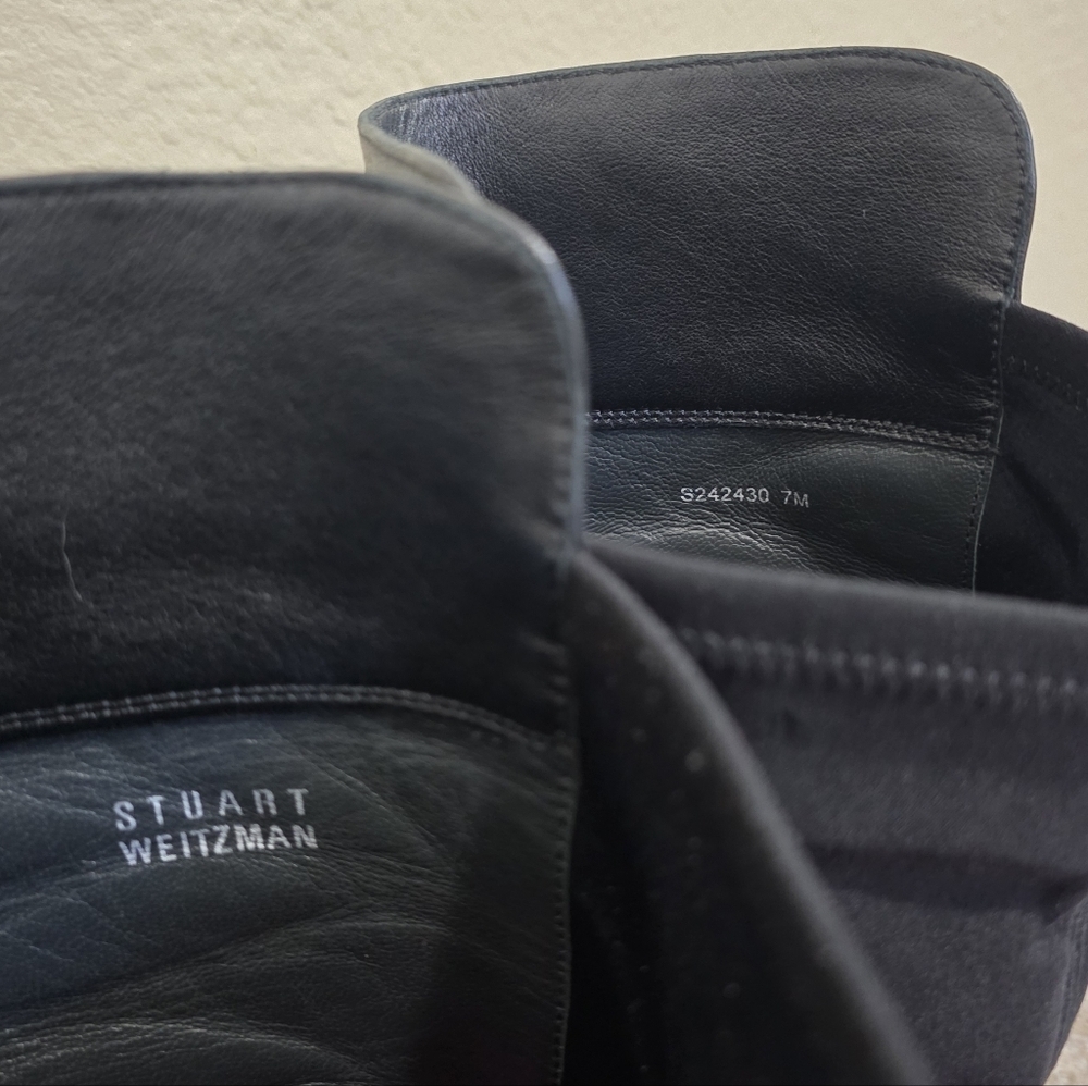 Stuart Weitzman 5050 Black Over the Knee Boots Size 7 - Picture 8 of 10